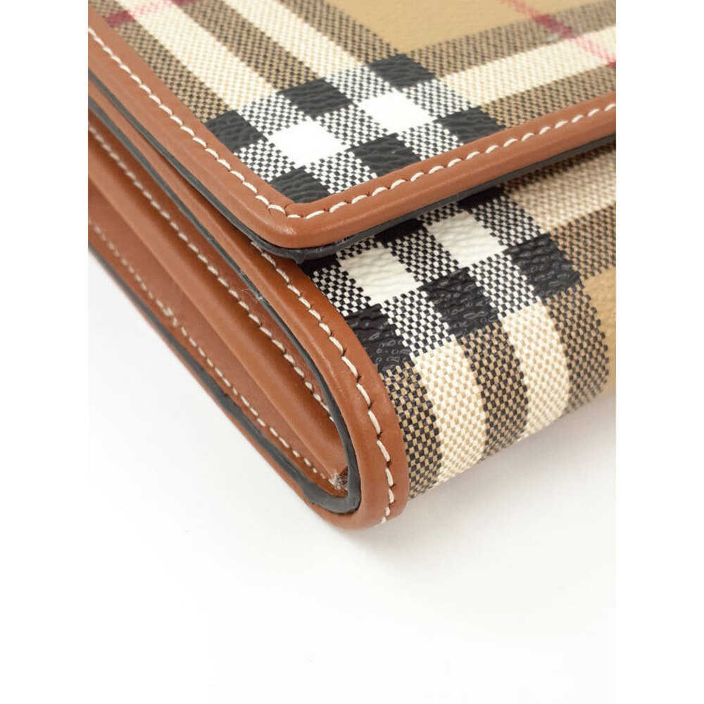 Burberry Check Pattern Chain Wallet - Picture 5 of 5
